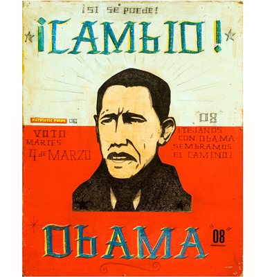 obama posters effigy