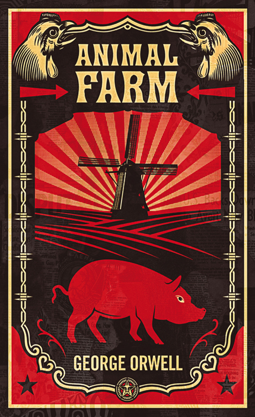 The Animal Farm Flag. Animal Farm and 1984.