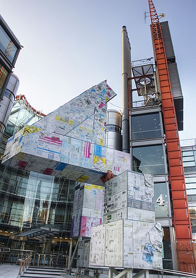 The latest version of Channel 4's Big Four sculpture incorporates a little 