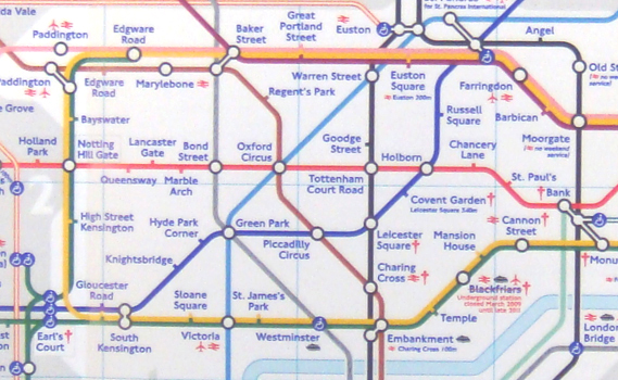 london underground map zones 1 and 2. What zone is Holland Park in?