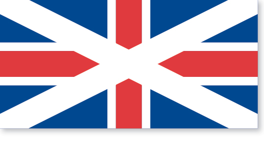 UK flag without Scotland